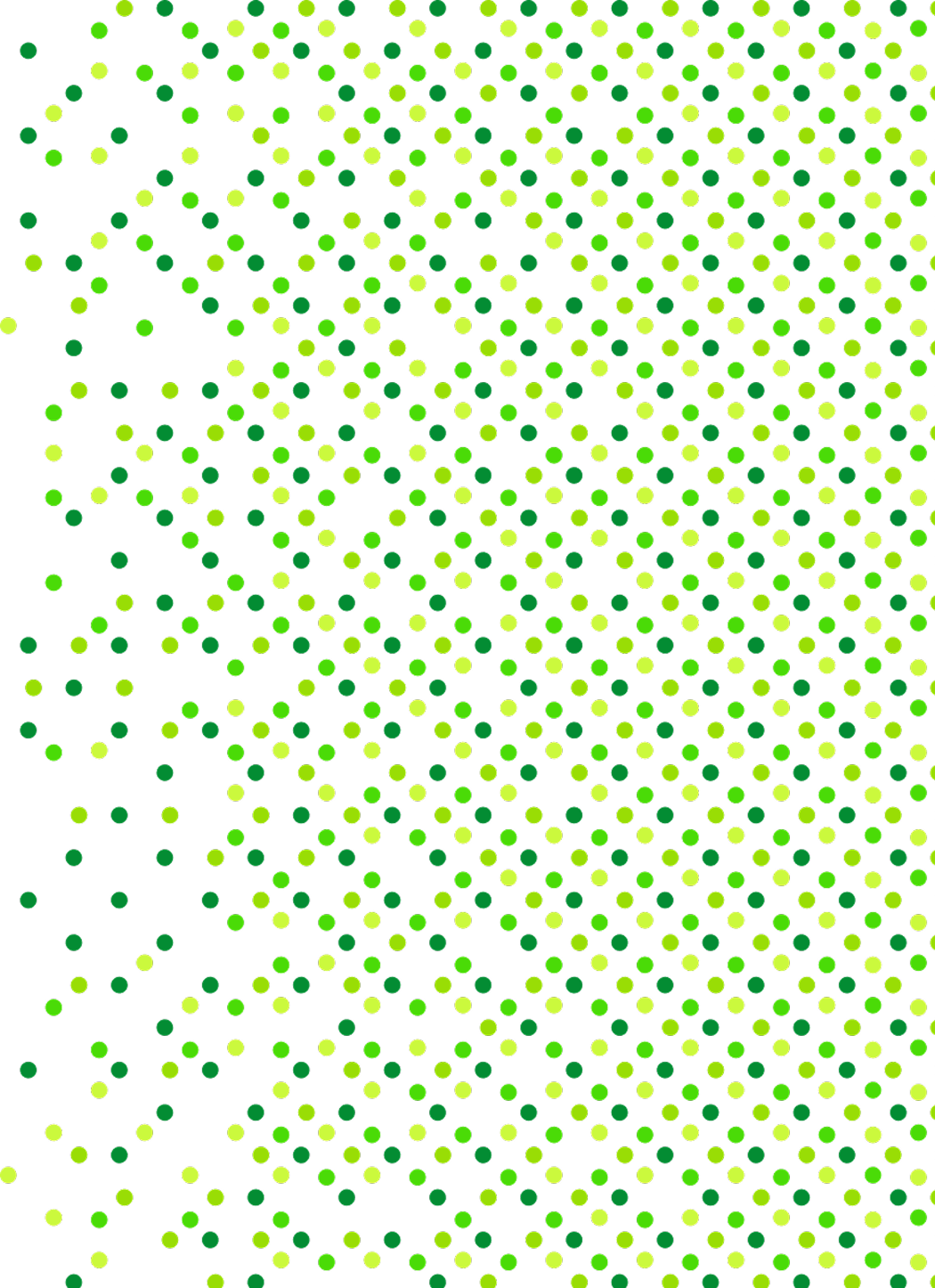 Green dots footer